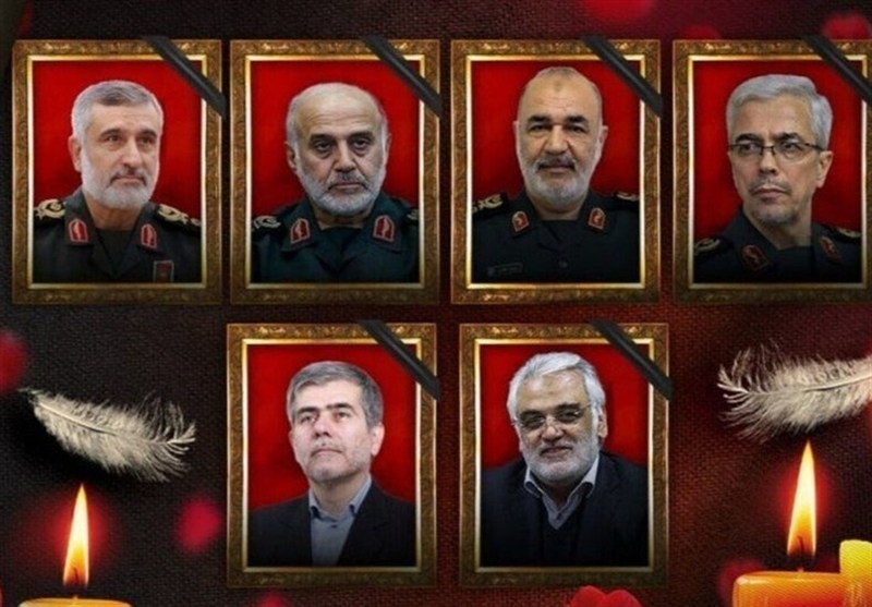 Tehran pays farewell to leaders martyred in Zionist assault on Saturday