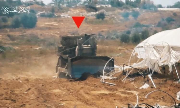 Al-Aqsa Martyrs' Brigades release footage of Israeli bulldozer explosion in southern Gaza