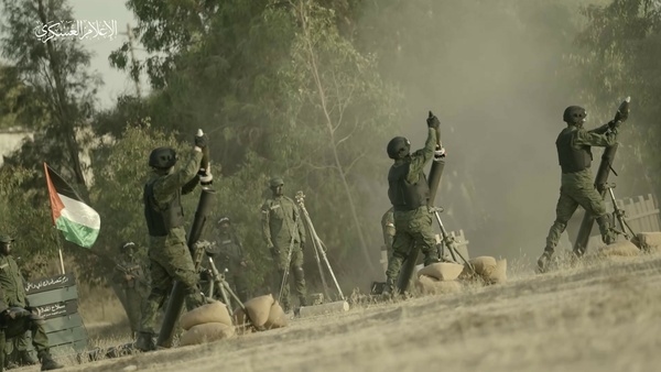 Al-Qassam Brigades shell enemy command & control site in eastern Gaza city