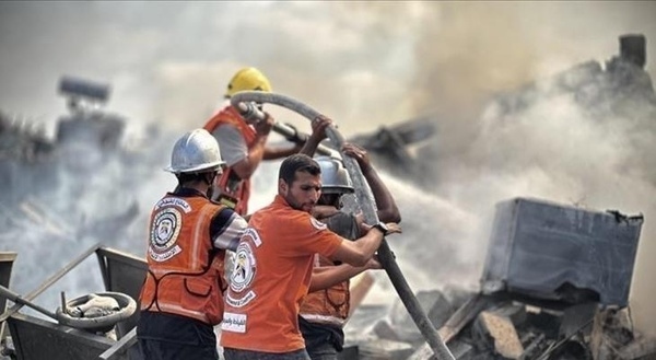 Civil Defense in Gaza Carries Out 25 Missions in Past 24 Hours