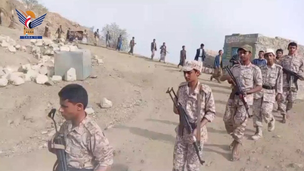 March & maneuver by graduates of Al-Aqsa Flood in Washha, Hajjah