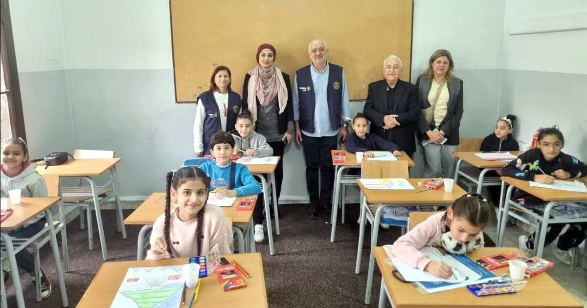 روتاري صيدا بالتعاون مع "نادي بيروت سيدرز" و"FABRIANO" نظم مسابقة الرسم "أرزتي هويتي" بمشاركة 36 طالباً وطالبة