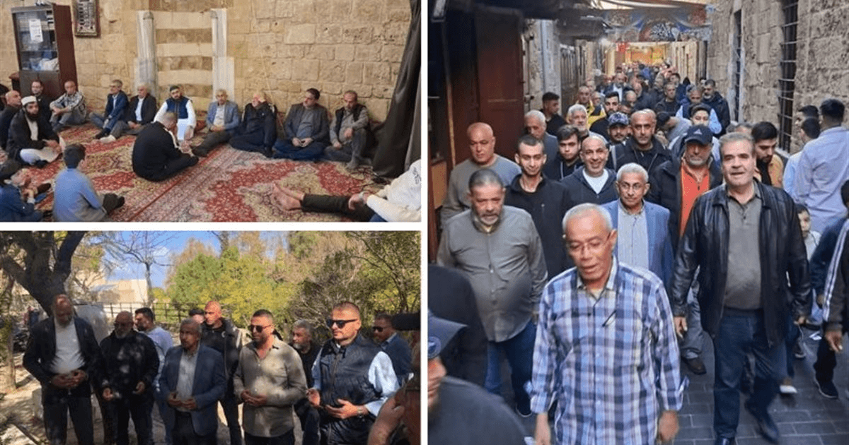 أسامة سعد أدّى صلاة عيد الفطر في الجامع العمريّ الكبير، وزار الأضرحة في جبانة صيدا