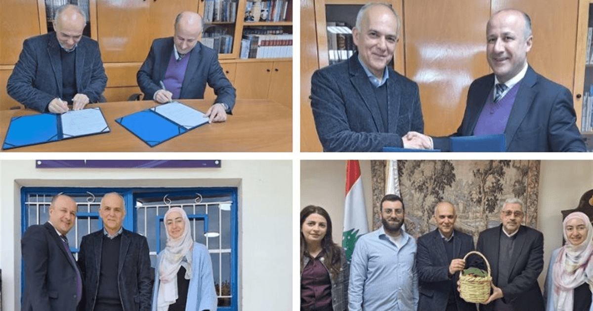 بروتوكول تعاون أكاديمي بين جامعة LIU- صيدا وثانوية السفير لتبادل استقبال الطلاب والأساتذة وتشارك الخبرات والأبحاث والأنشطة