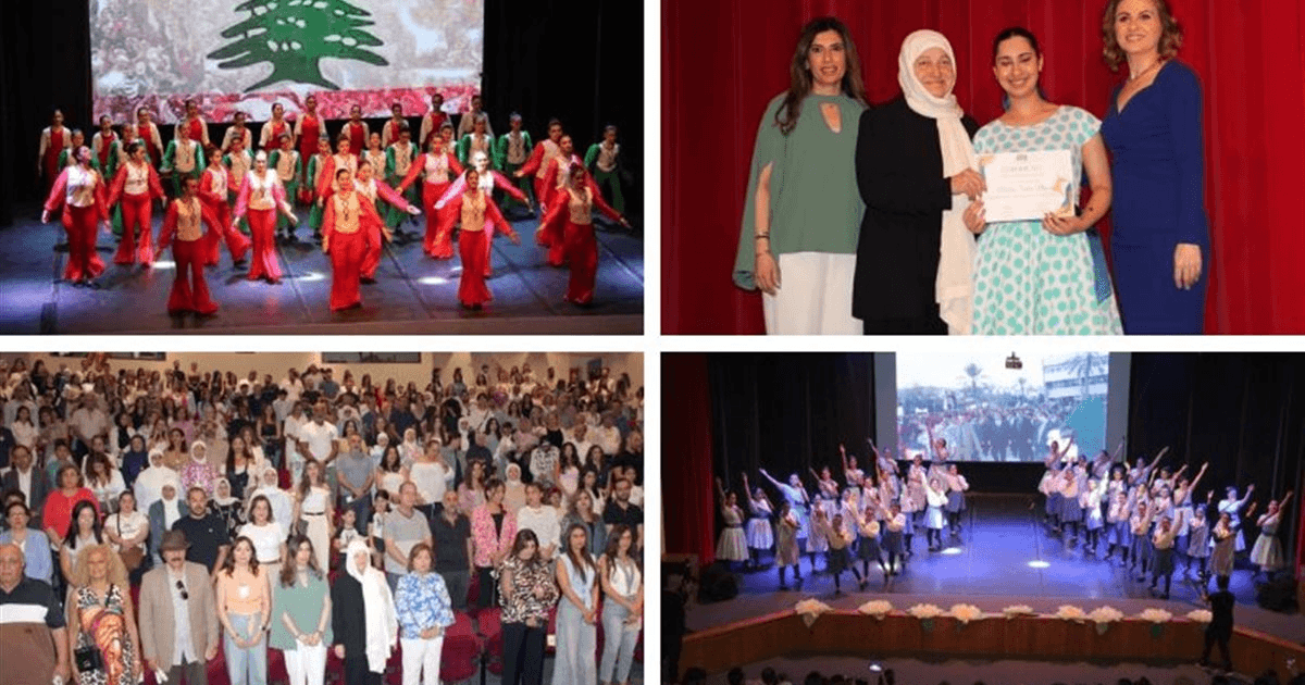 'ويبقى لبنان' عرض مسرحي استعراضي لناديي الدراما والرقص في ثانوية رفيق الحريري يجسد تعلق اللبناني بوطنه مهما قست عليه الحروب والأزمات