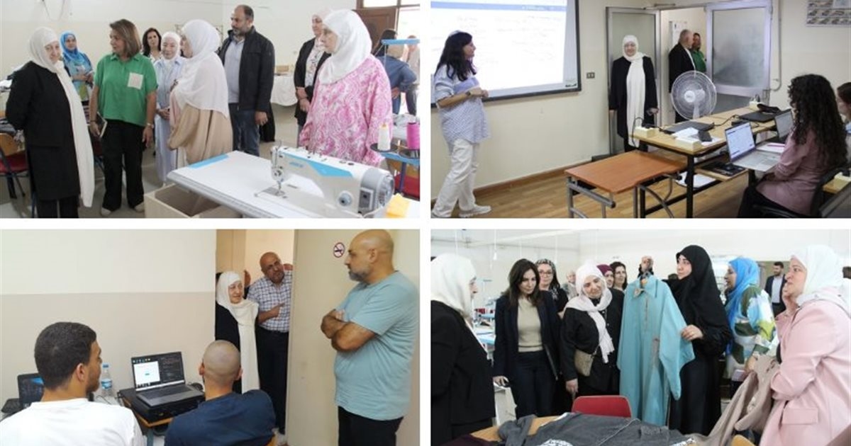 بهية الحريري تفقدت دورات 'التدريب المهني' و'أناملنا' و'سيسكو' في مؤسسة الحريري