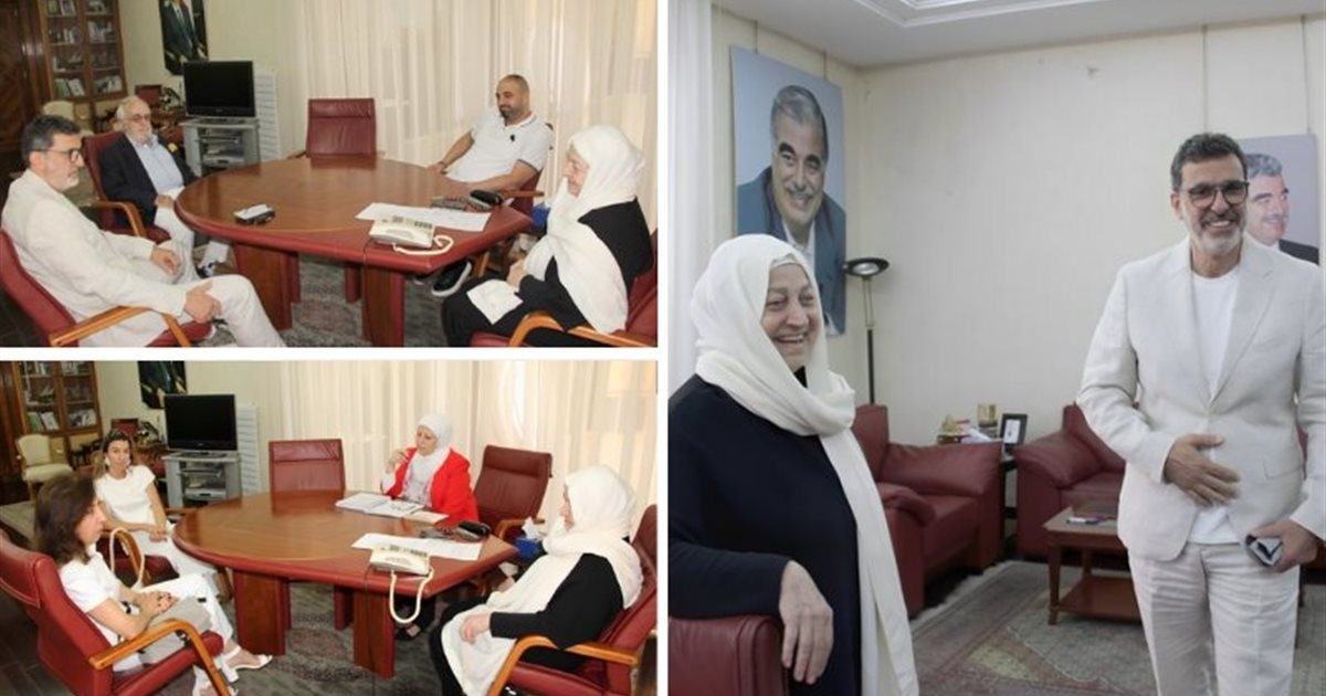 بهية الحريري استقبلت رئيس بلدية جزين دافيد الحلو والياس أسود والتقت روزي كنعان ورئيسة جمعية 'تورا – جزين'