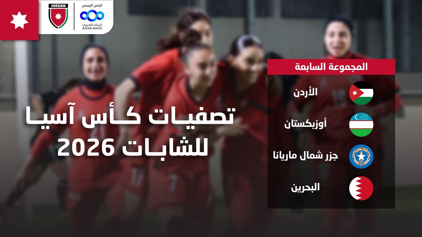 منتخب الشابات تحت 20 عامًا في المجموعة السابعة بتصفيات آسيا