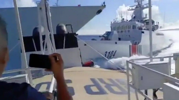 China rams own warship while chasing Philippine vessel