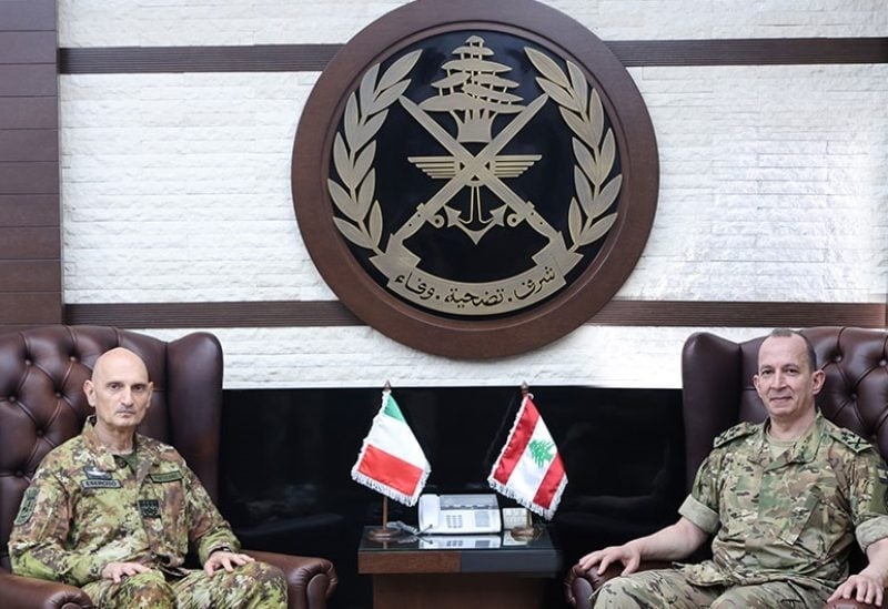 قائد الجيش عرض مع نظيره الإيطالي الأوضاع في لبنان والمنطقة