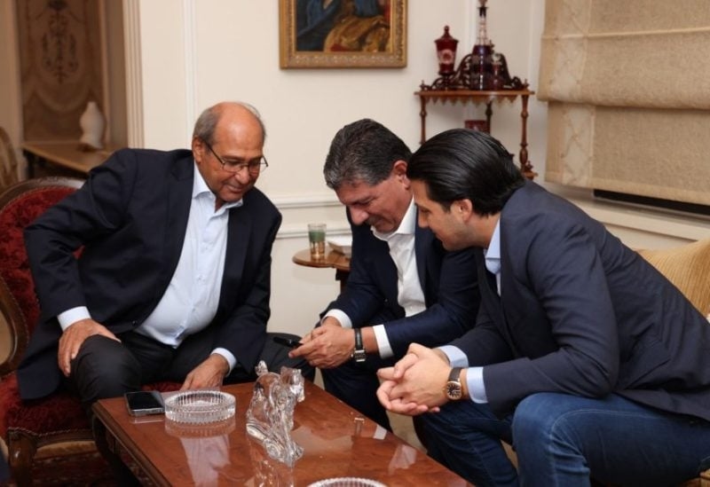 بهاء الحريري يزور طوني غريب في بيروت بحضور الوزير السّابق طلال المرعبي والنائب السّابق طارق المرعبي