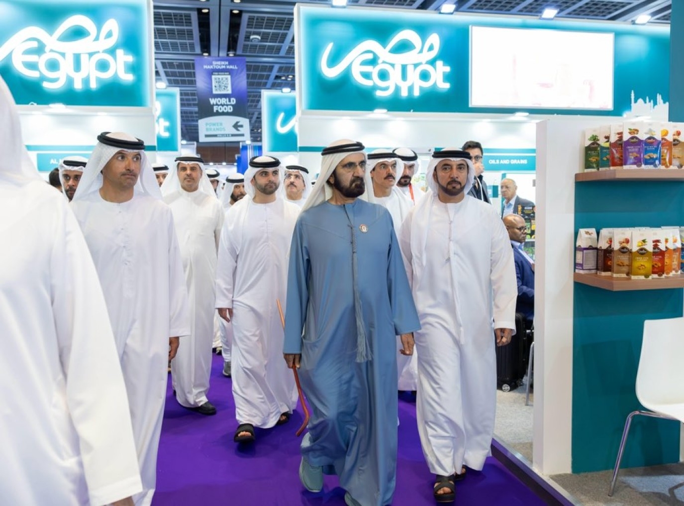 الشيخ محمد بن راشد آل مكتوم يزور معرض الخليج للأغذية جلفود 2025