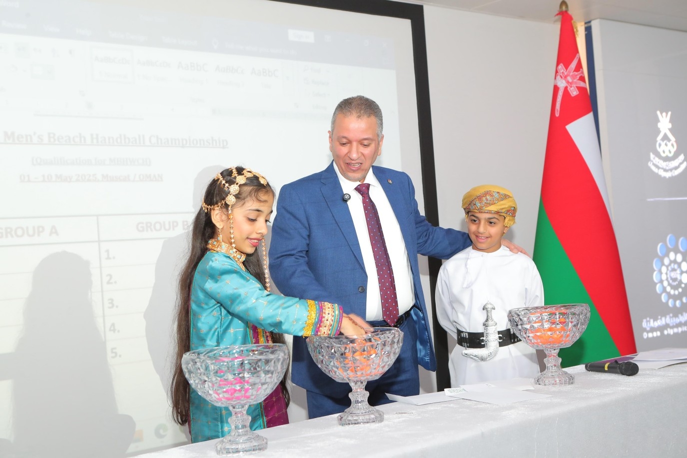 المنتخب السعودي في المجموعة الأولى لبطولة آسيا لكرة اليد الشاطئية مسقط 2025