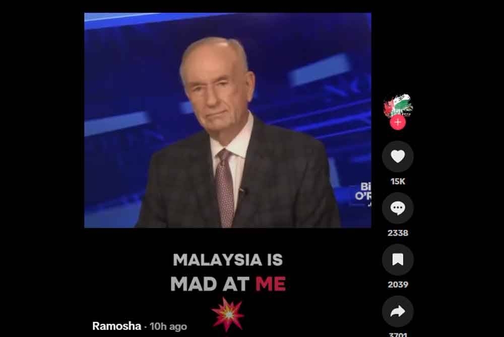 O'Reilly takes another swipe at Malaysia, this time with income comparison