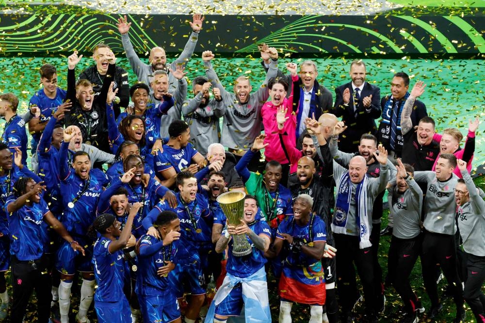 History-makers Chelsea roar back to beat Real Betis in UEFA Conference League final