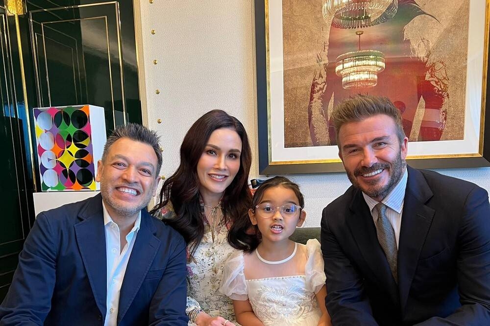 David Beckham's humility charms Sarimah and family in Hong Kong