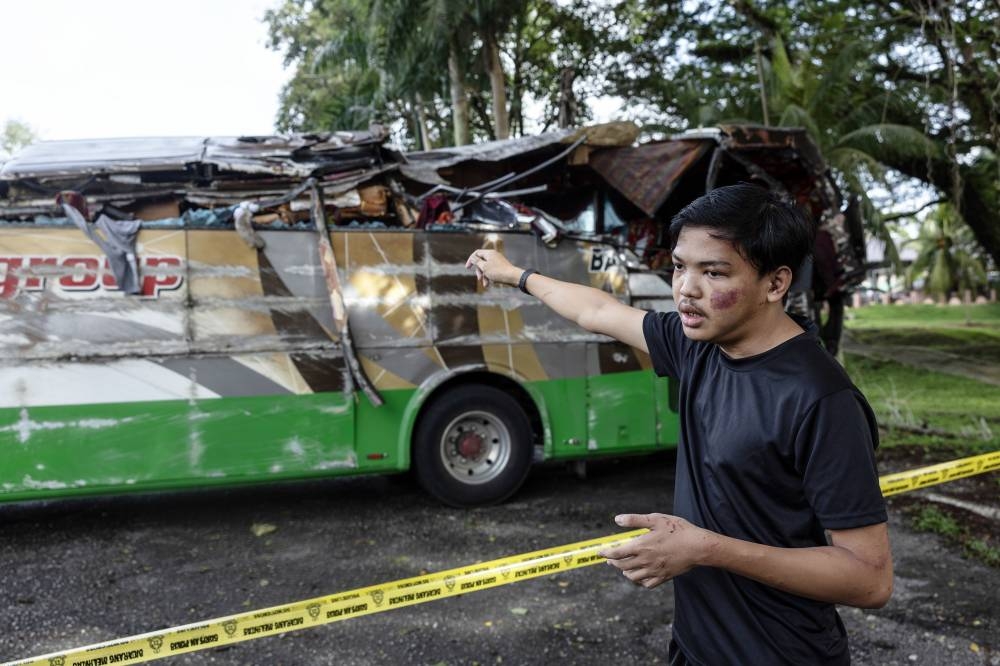 UPSI bus crash: Survivor recounts being thrown out, body landing on him