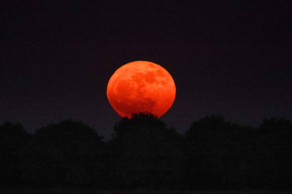 Strawberry Moon dazzles Malaysian stargazers with golden-orange glow