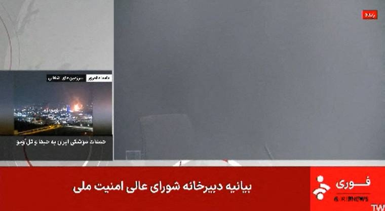 Israel carries out strike on Iran's national TV