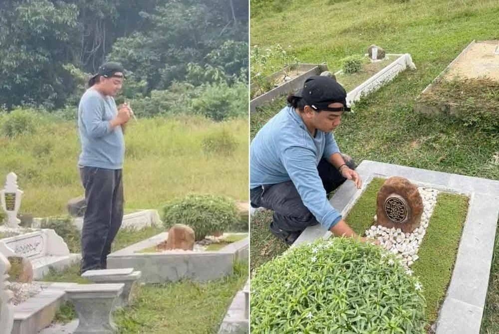 Deaf-mute son recites Al-Fatihah in sign language at mother's grave, touches millions