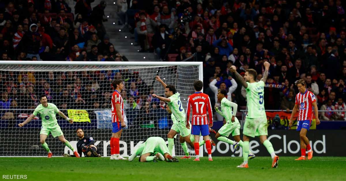 ريمونتادا لبرشلونة أمام أتلتيكو تعيده لصدارة الدوري الإسباني