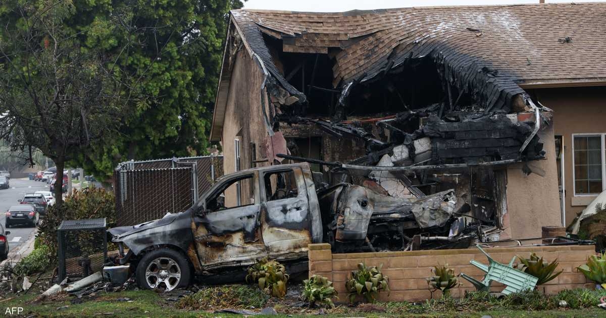 فيديو.. "مفاجأة" في حادث طائرة كاليفورنيا المنكوبة