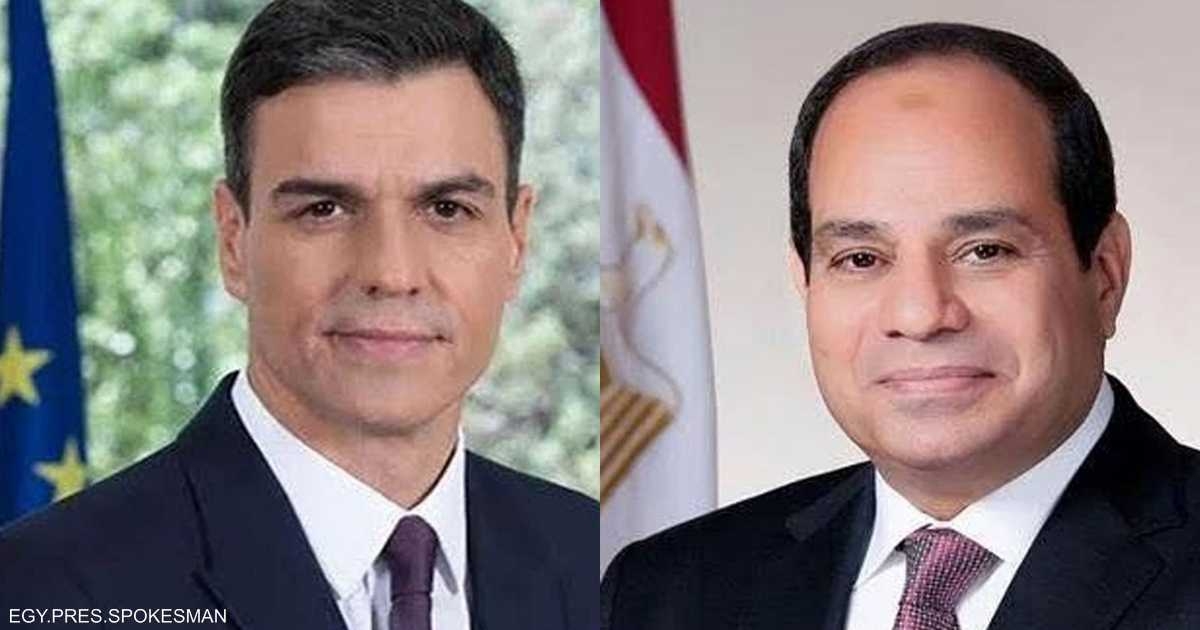 السيسي وسانشيز يؤكدان رفضهما تهجير سكان غزة