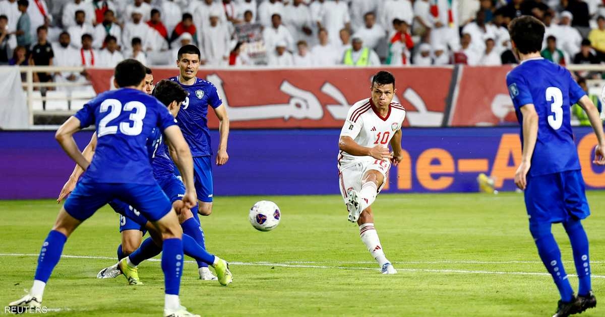 الإمارات إلى ملحق المونديال بعد التعادل مع منتخب أوزبكستان