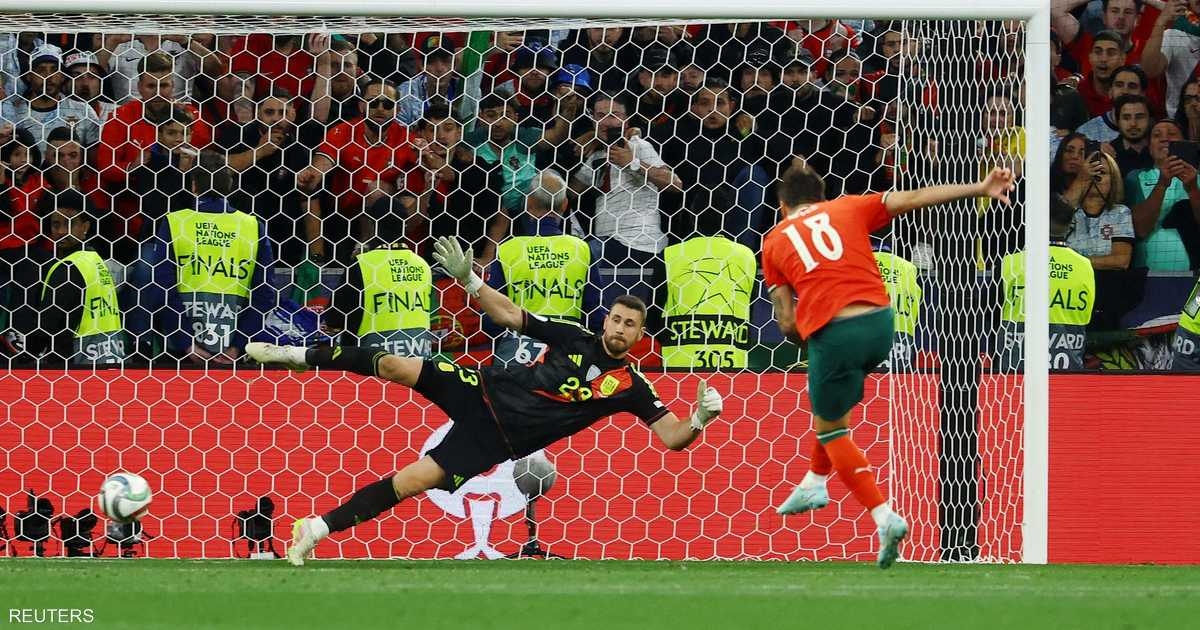 البرتغال تتوّج بدوري الأمم بعد هزيمة إسبانيا بركلات الترجيح