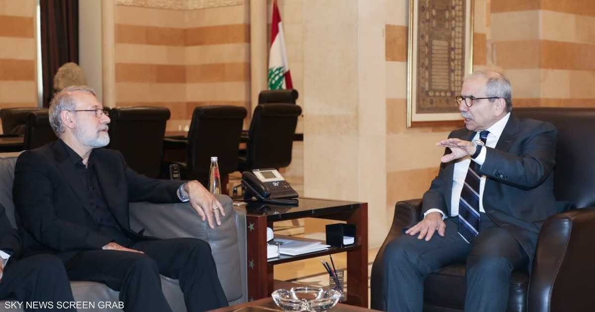 خلال استقباله لاريجاني.. نواف سلام يوجه "رسائل حازمة" لإيران