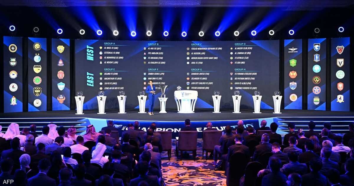 قرعة متوازنة لدور المجموعات في دوري أبطال آسيا الثاني