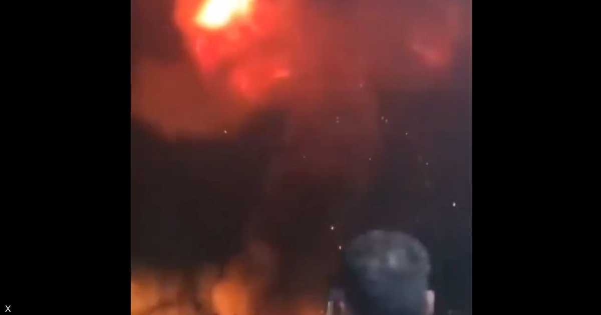 فيديو.. قصف إسرائيلي على محطة كهرباء في صنعاء