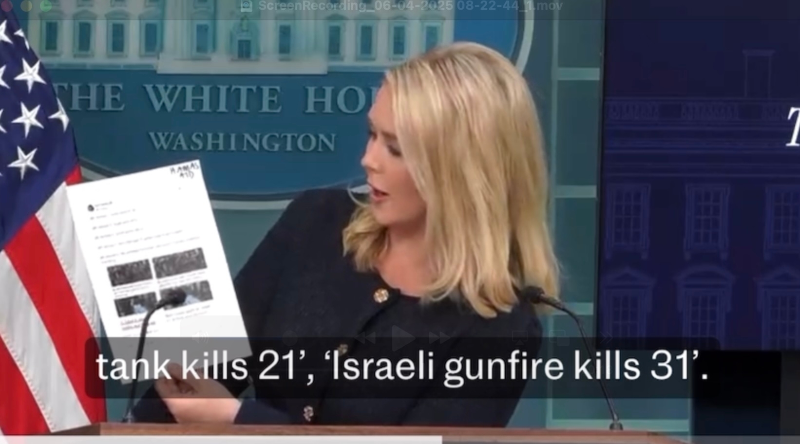 Watch: White House attacks BBC over Hamas coverage