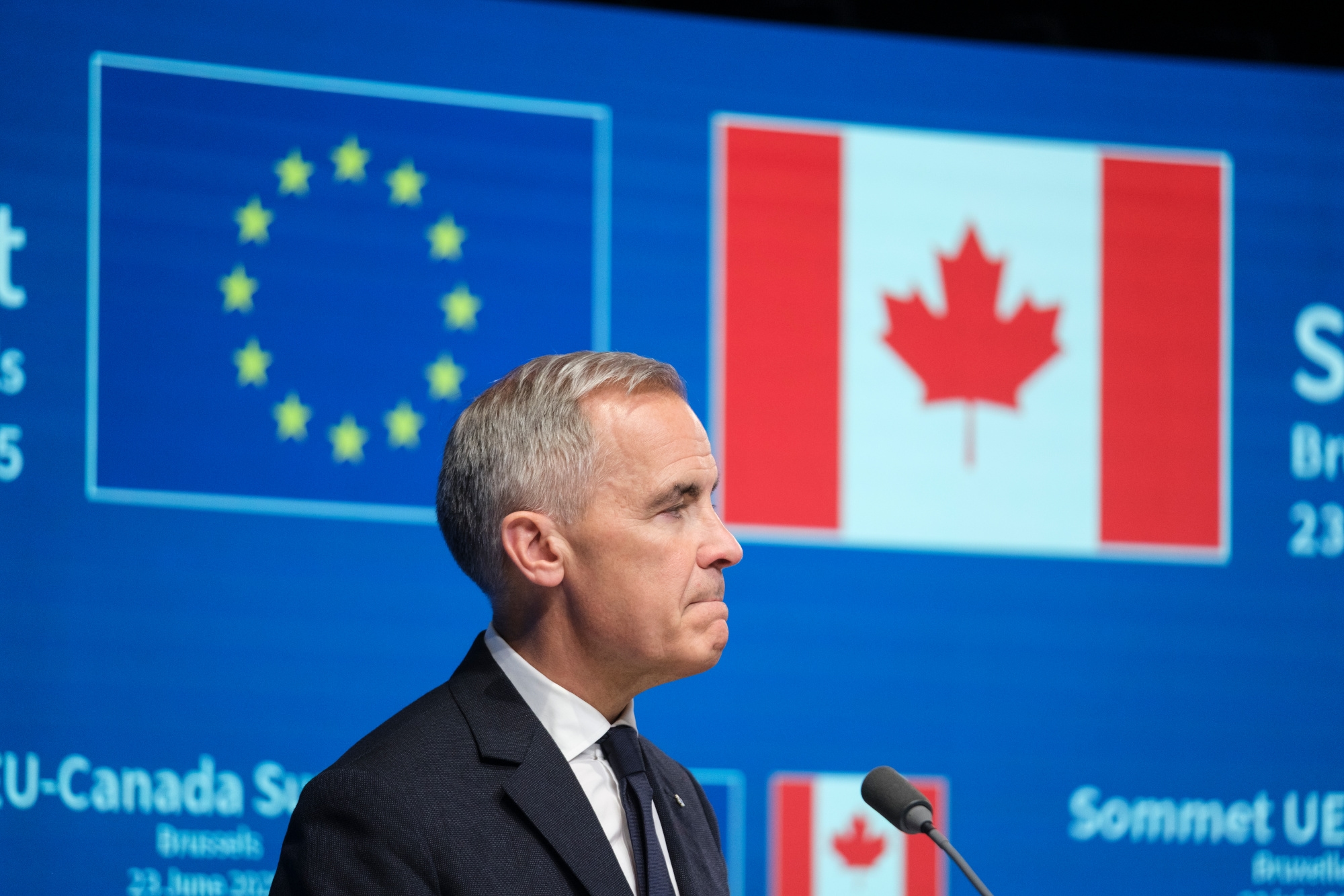 Mark Carney was asking for Trump to impose tariffs