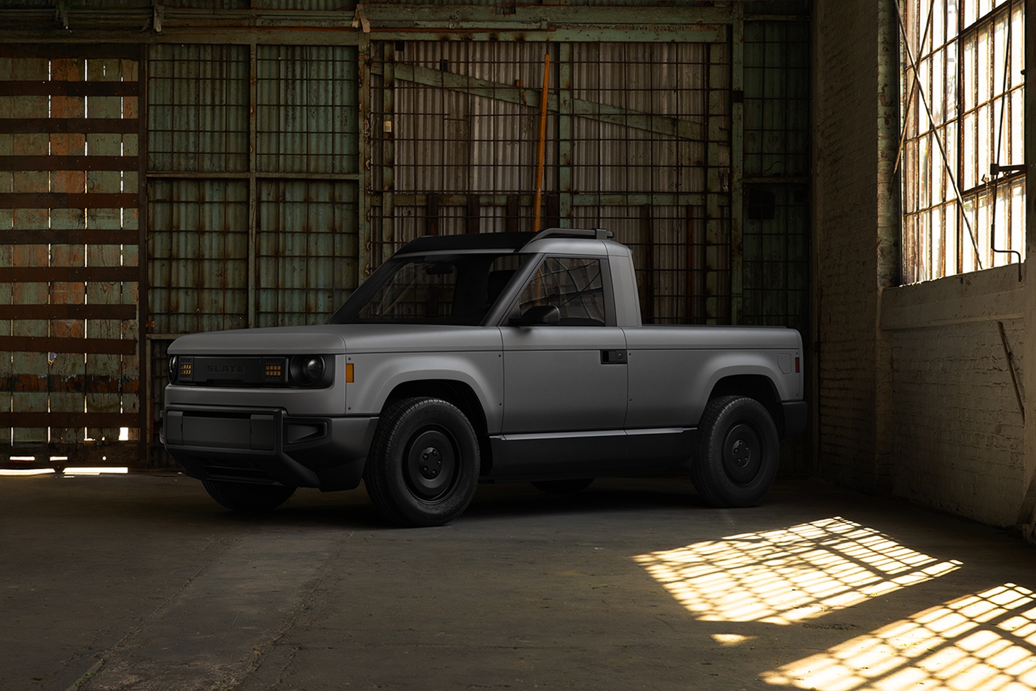 I've seen the Slate Truck pickup and the best thing about it is there's no touchscreen