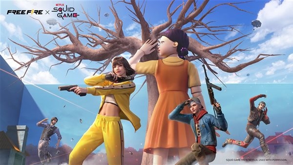 جارينا فري فاير تتعاون مع مسلسل Squid Game احتفالًا بالذكرى السنوية الثامنة لإطلاق اللعبة
