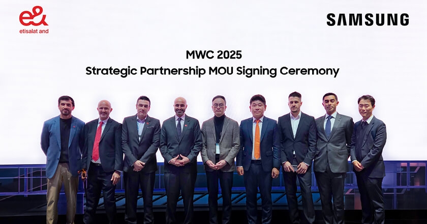 Samsung, e& UAE sign strategic MoU to advance AI-driven innovation, digital experiences at MWC