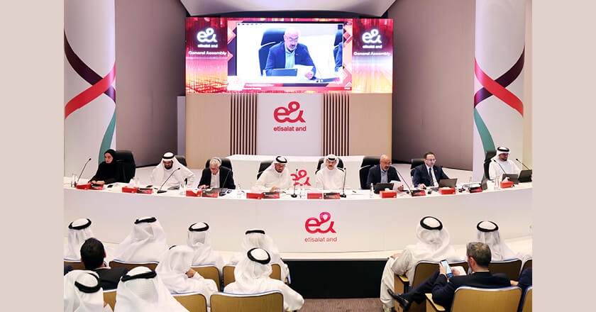 e& AGM approves 83 fils dividend per share for FY 2024