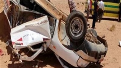 تفاصيل إنقـ ـلاب سيارة بنجر على طريق الفيوم