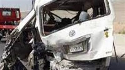 انقـ ـلاب ميكروباص على طريق القاهرة الفيوم وإصابة 10 أشخاص