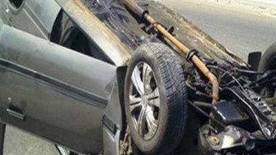 مصرع شخص وأصابه 2 آخرين في حادث انقـ ـلاب ملاكي بالفيوم