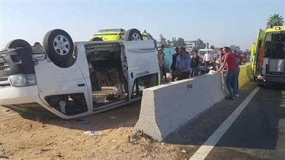 إصابة 7 أشخاص في حادث بالطريق الإقليمي
