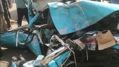 مصرع وإصابة ٨ أشخاص فى حادث تصادم بالغربية