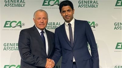 بعد إعادة انتخابه في مجلس فيفا.. ناصر الخليفي رئيس رابطة الأندية الأوروبية يهنىء المهندس هاني أبو ريدة