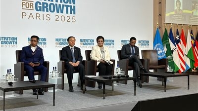 نائب وزير الصحة تشارك في جلسة حوارية بقمة التغذية من أجل النمو المنعقدة في العاصمة الفرنسية باريس
