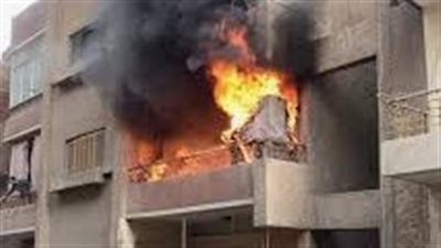 إصابة 5 أشخاص بحريق عقار في منشأة القناطر بالجيزة