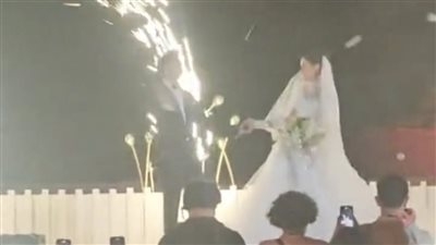 بيرقصوا على أغنية للجسمي.. أول ظهور لـ ليلى زاهر وهشام جمال من حفل زفافهم