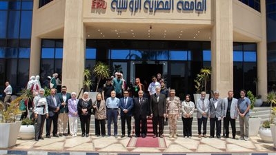 وحدة التضامن الاجتماعي بالجامعة المصرية الروسية تنظم احتفالية بمناسبة ذكرى تحرير سيناء