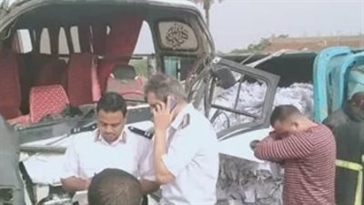 مصرع وإصابة 59 في حادث انقـ ـلاب أتوبيس بطريق الإسكندرية مطروح الساحلي