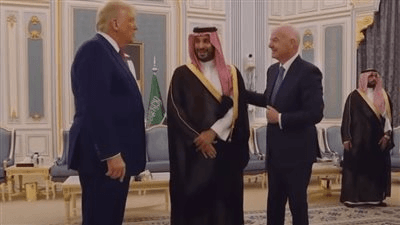 ولى العهد السعودي يستقبل عمالقة شركات التكنولوجيا بحضور ترامب في قصر اليمامة